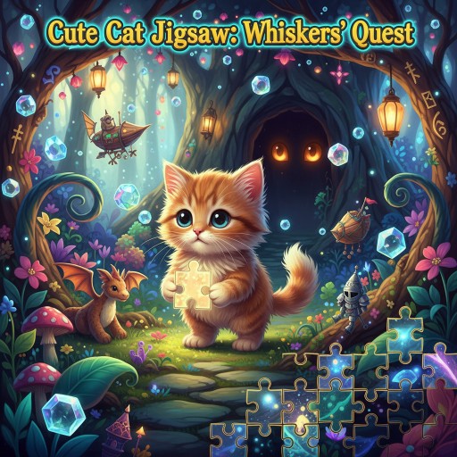 Cute Cat Jigsaw: Whiskers' Quest